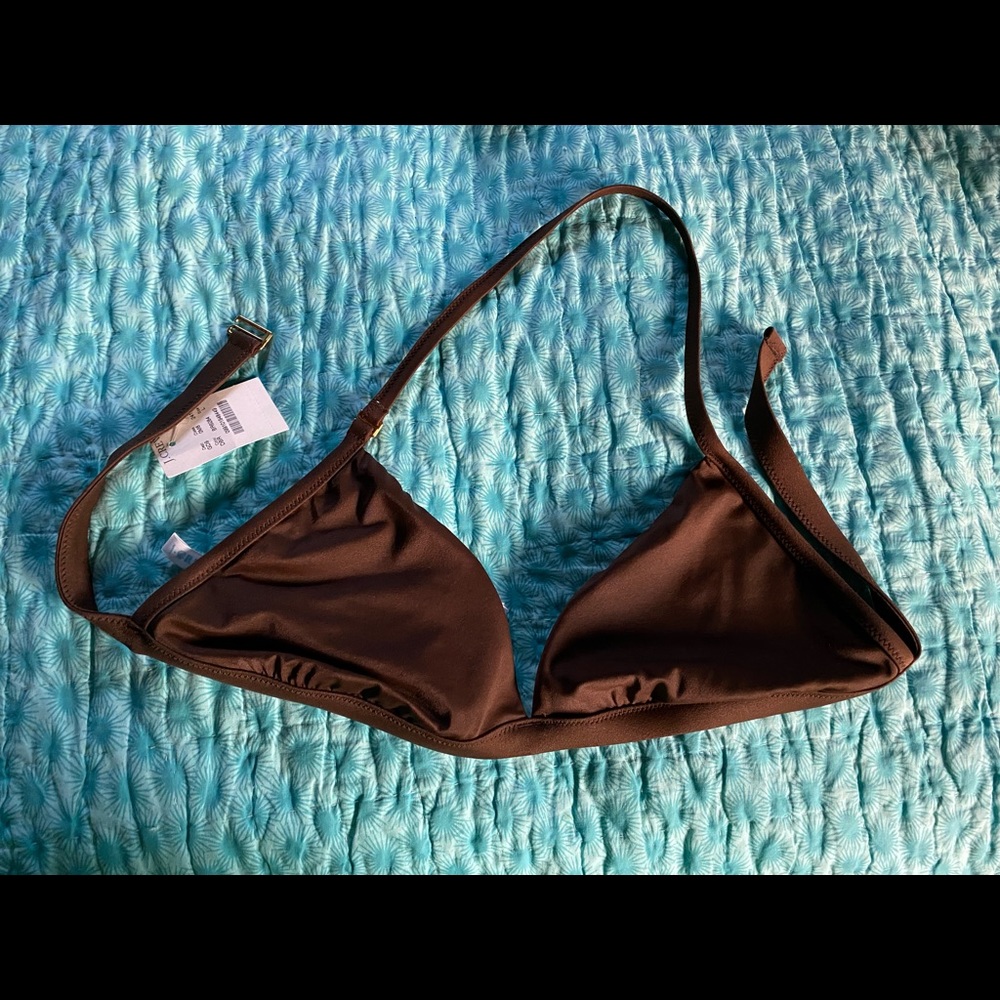 brown bikini top